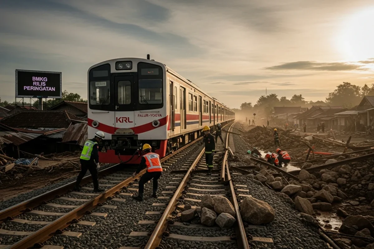 Dampak Gempa Pacitan Hari Ini : KRL Palur-Yogya Sempat Terhenti, BMKG Rilis Peringatan