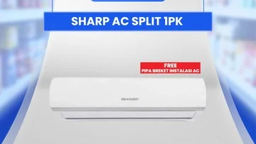 AC Split Sharp 1 PK Hemat Jutaan di Transmart Full Day Sale 19 Juli
