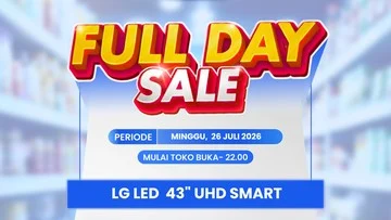Promo Transmart Full Day Sale 26 Juli 2026: TV LG 43 Inch Rp 3 Jutaan